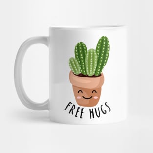 Free Hugs - Happy Cactus design Mug